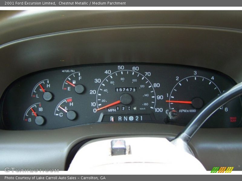  2001 Excursion Limited Limited Gauges