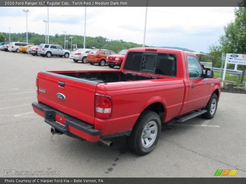 Torch Red / Medium Dark Flint 2010 Ford Ranger XLT Regular Cab