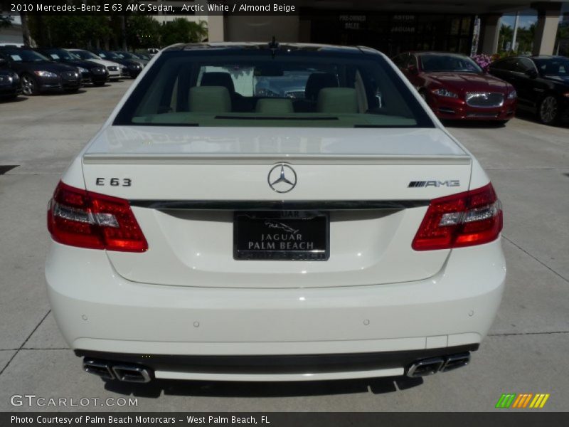 Arctic White / Almond Beige 2010 Mercedes-Benz E 63 AMG Sedan