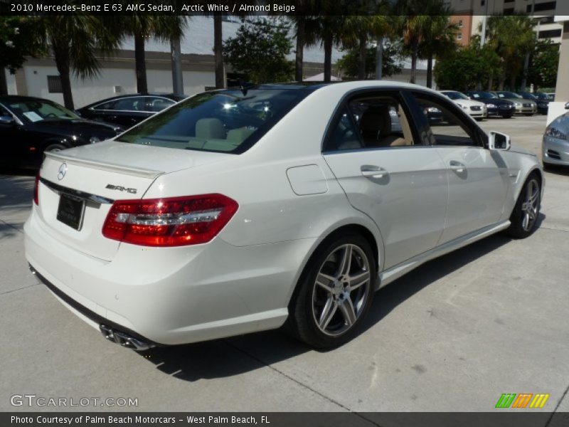 Arctic White / Almond Beige 2010 Mercedes-Benz E 63 AMG Sedan