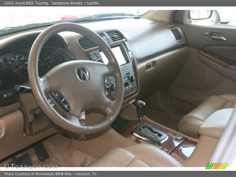 Sandstone Metallic / Saddle 2003 Acura MDX Touring