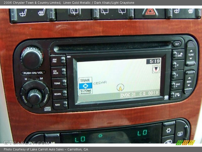 Linen Gold Metallic / Dark Khaki/Light Graystone 2006 Chrysler Town & Country Limited