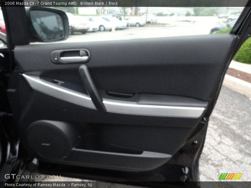 Brilliant Black / Black 2008 Mazda CX-7 Grand Touring AWD
