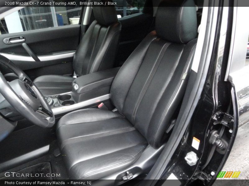 Brilliant Black / Black 2008 Mazda CX-7 Grand Touring AWD