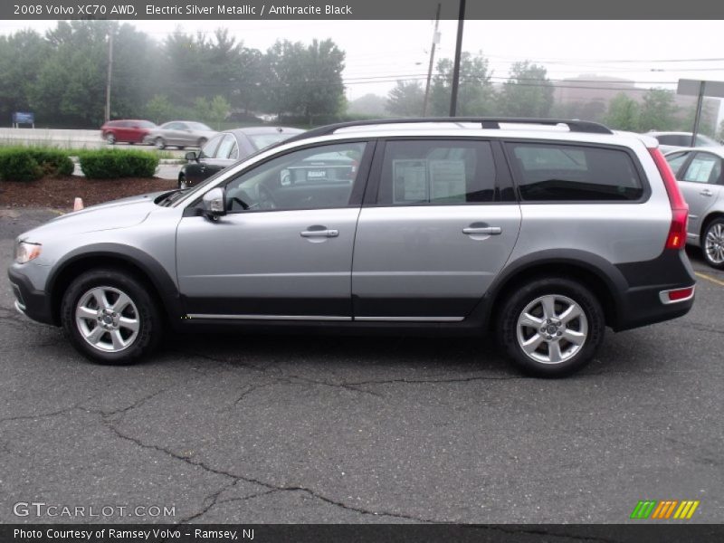 Electric Silver Metallic / Anthracite Black 2008 Volvo XC70 AWD