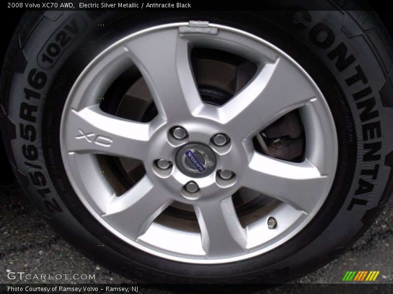 Electric Silver Metallic / Anthracite Black 2008 Volvo XC70 AWD