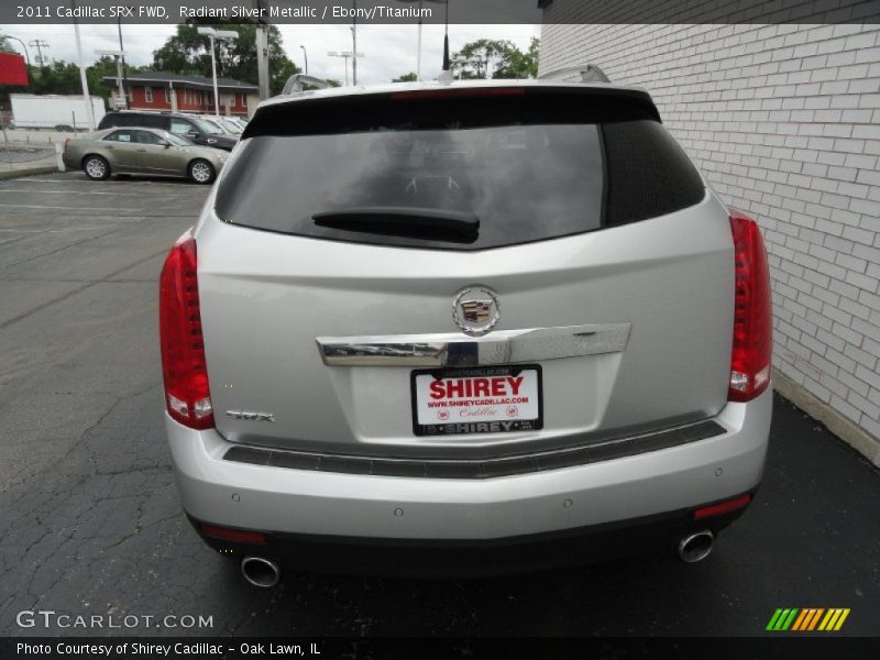 Radiant Silver Metallic / Ebony/Titanium 2011 Cadillac SRX FWD