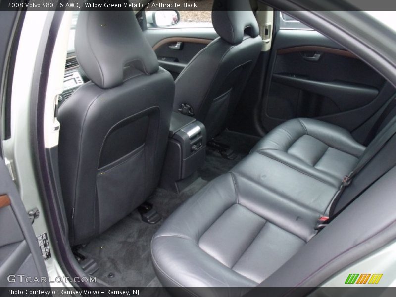 Willow Green Metallic / Anthracite Black 2008 Volvo S80 T6 AWD