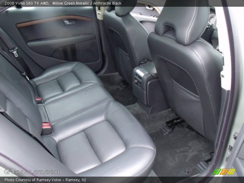 Willow Green Metallic / Anthracite Black 2008 Volvo S80 T6 AWD