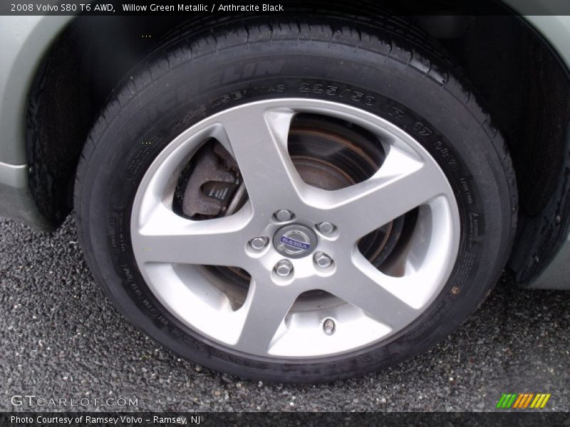 Willow Green Metallic / Anthracite Black 2008 Volvo S80 T6 AWD