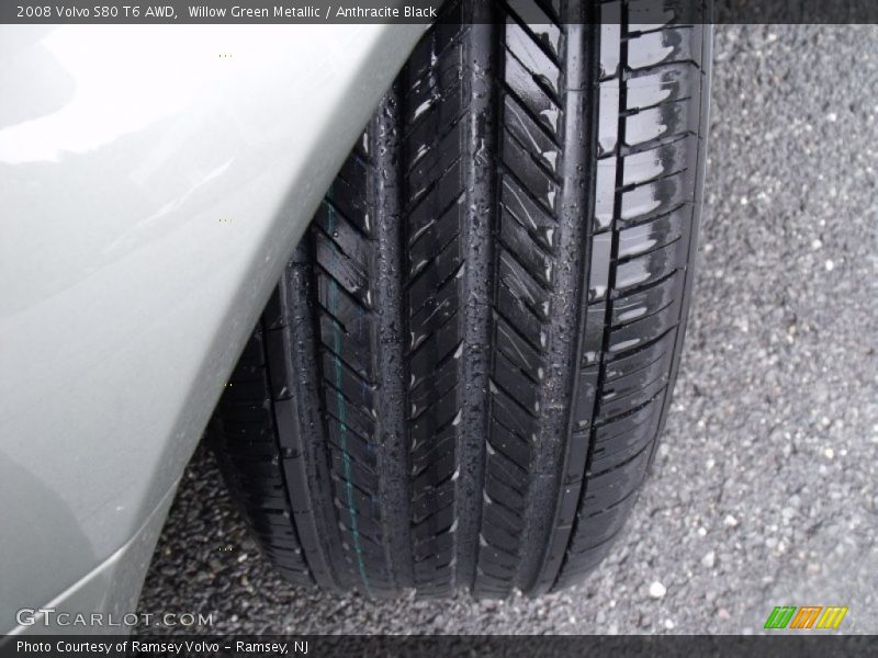 Willow Green Metallic / Anthracite Black 2008 Volvo S80 T6 AWD