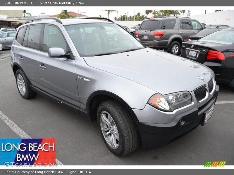 Silver Gray Metallic / Grey 2005 BMW X3 3.0i