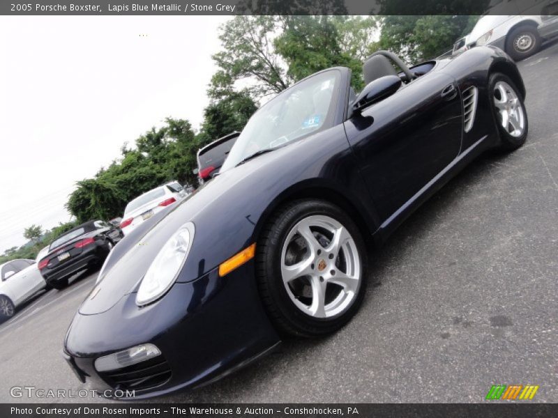 Lapis Blue Metallic / Stone Grey 2005 Porsche Boxster