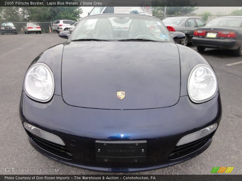 Lapis Blue Metallic / Stone Grey 2005 Porsche Boxster