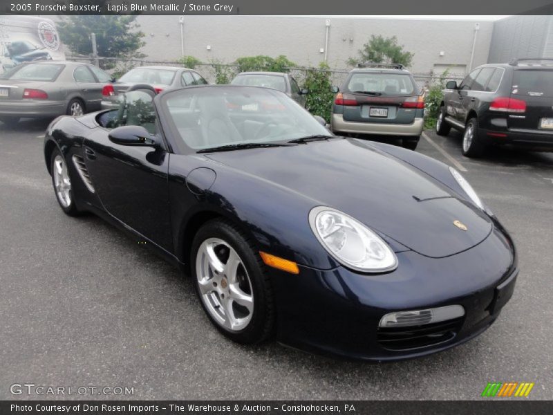 Lapis Blue Metallic / Stone Grey 2005 Porsche Boxster
