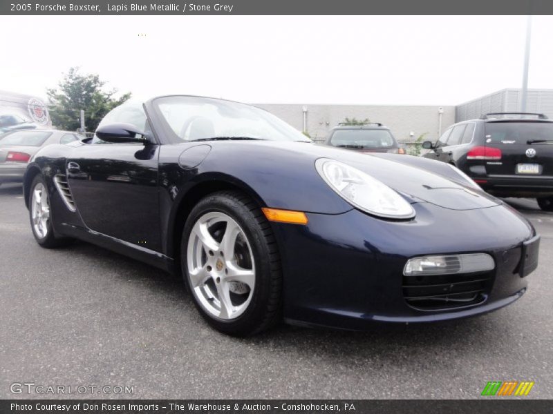 Lapis Blue Metallic / Stone Grey 2005 Porsche Boxster