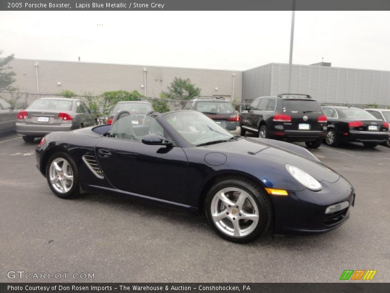 Lapis Blue Metallic / Stone Grey 2005 Porsche Boxster