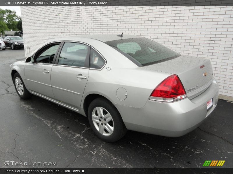 Silverstone Metallic / Ebony Black 2008 Chevrolet Impala LS