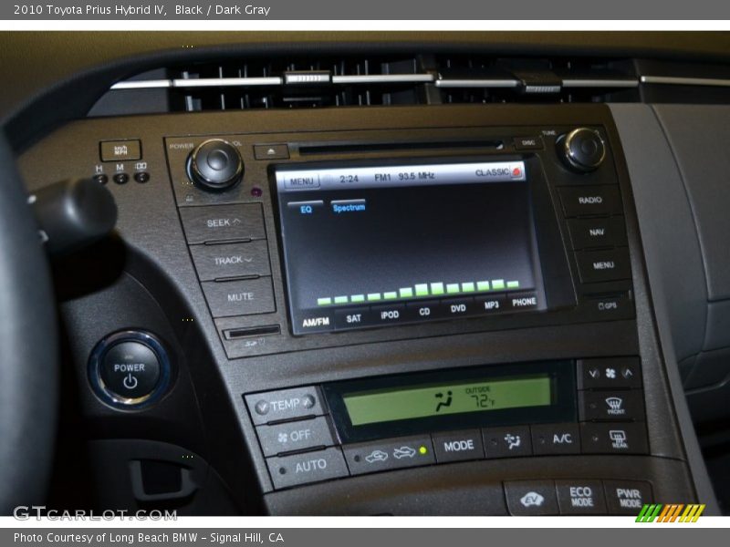Black / Dark Gray 2010 Toyota Prius Hybrid IV