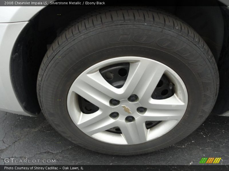 Silverstone Metallic / Ebony Black 2008 Chevrolet Impala LS