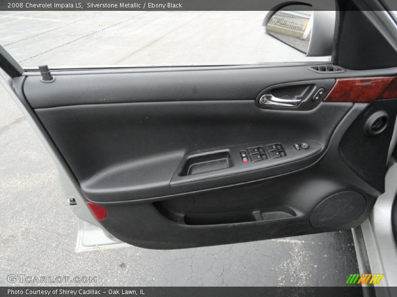 Silverstone Metallic / Ebony Black 2008 Chevrolet Impala LS