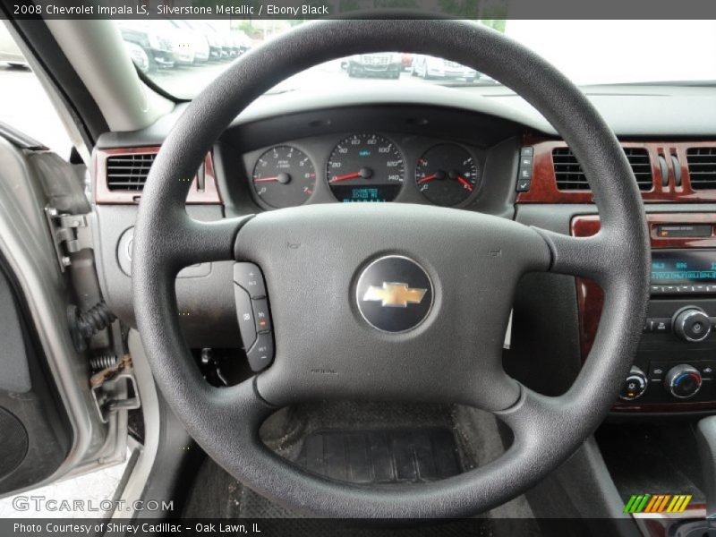 Silverstone Metallic / Ebony Black 2008 Chevrolet Impala LS