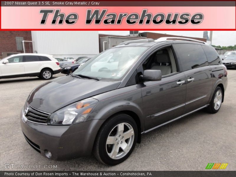 Smoke Gray Metallic / Gray 2007 Nissan Quest 3.5 SE