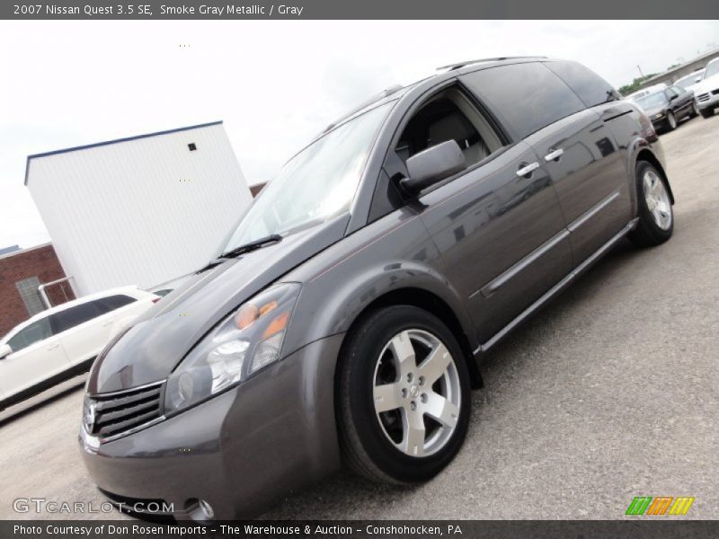 Smoke Gray Metallic / Gray 2007 Nissan Quest 3.5 SE