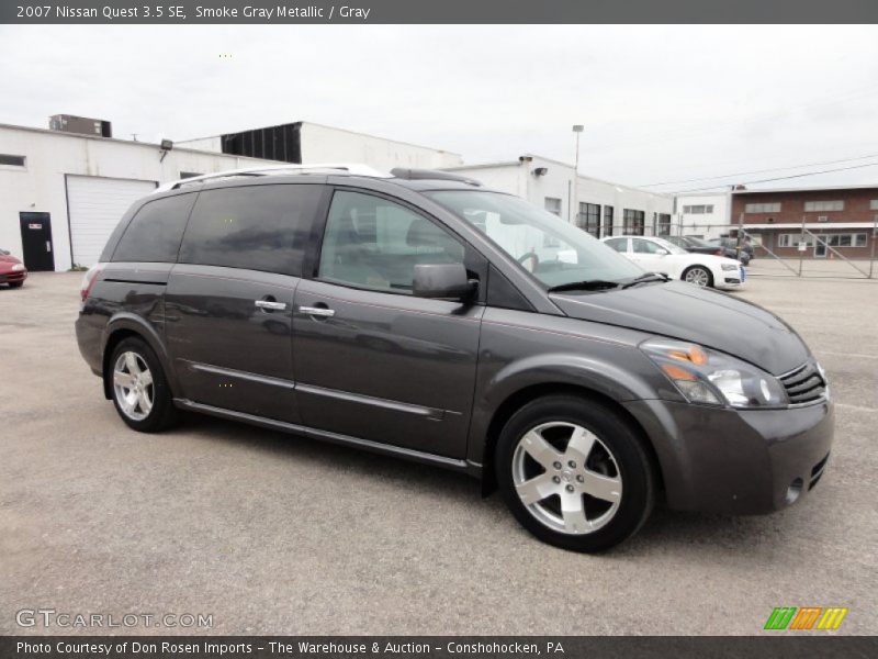 Smoke Gray Metallic / Gray 2007 Nissan Quest 3.5 SE