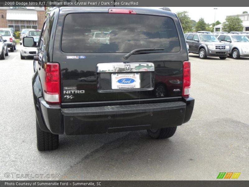 Brilliant Black Crystal Pearl / Dark Slate Gray/Red 2008 Dodge Nitro R/T