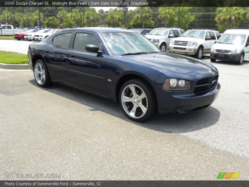 Midnight Blue Pearl / Dark Slate Gray/Light Graystone 2006 Dodge Charger SE