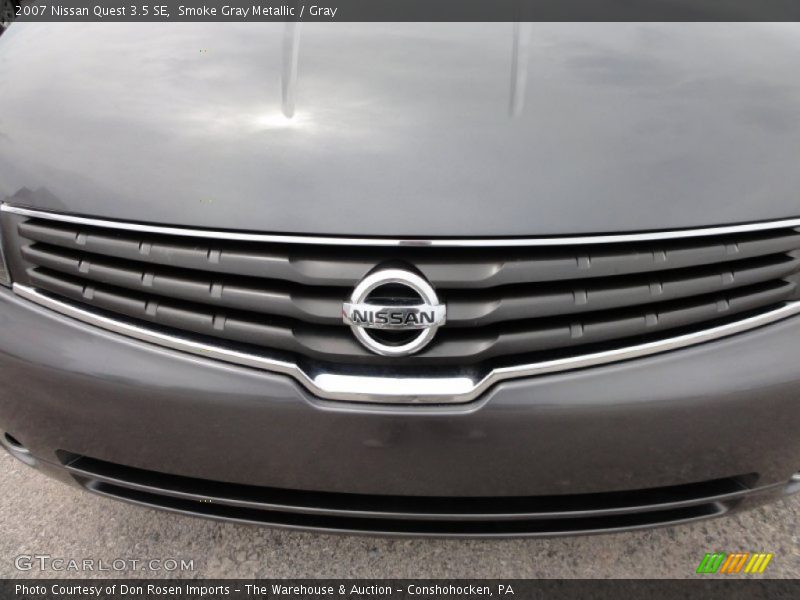 Smoke Gray Metallic / Gray 2007 Nissan Quest 3.5 SE