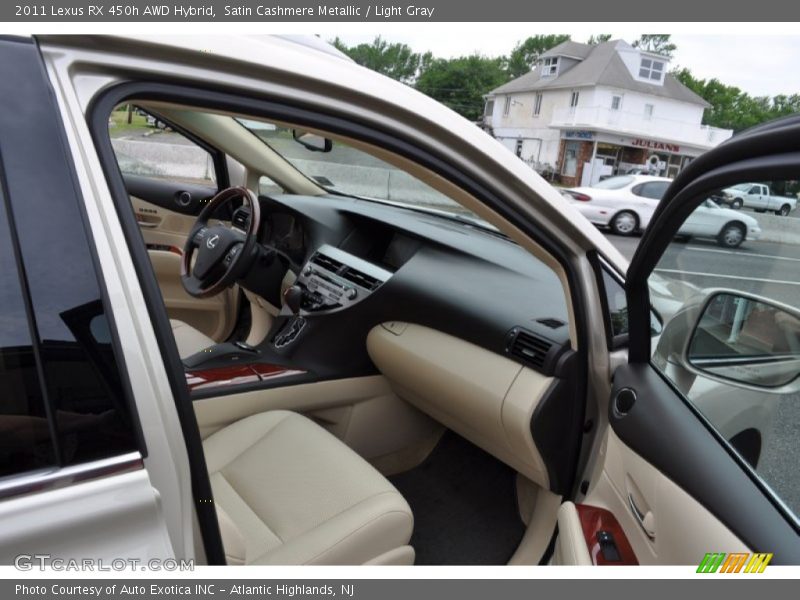 Satin Cashmere Metallic / Light Gray 2011 Lexus RX 450h AWD Hybrid
