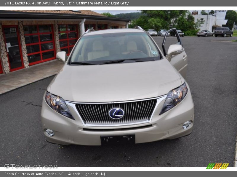 Satin Cashmere Metallic / Light Gray 2011 Lexus RX 450h AWD Hybrid