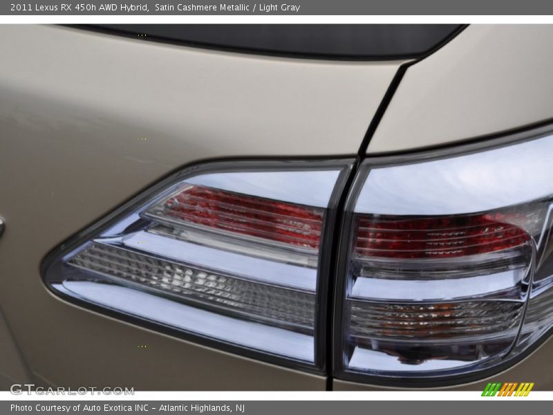 Satin Cashmere Metallic / Light Gray 2011 Lexus RX 450h AWD Hybrid