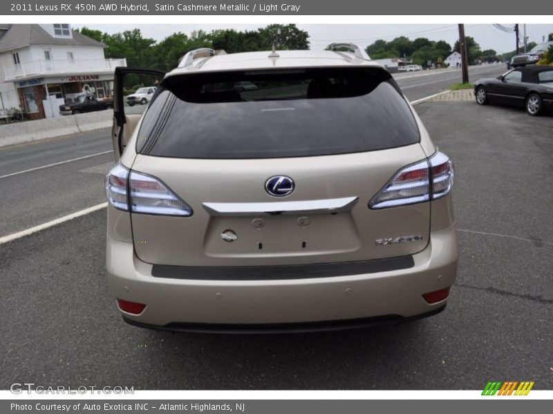Satin Cashmere Metallic / Light Gray 2011 Lexus RX 450h AWD Hybrid