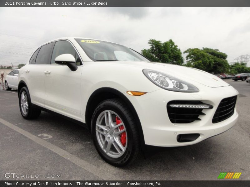 Sand White / Luxor Beige 2011 Porsche Cayenne Turbo