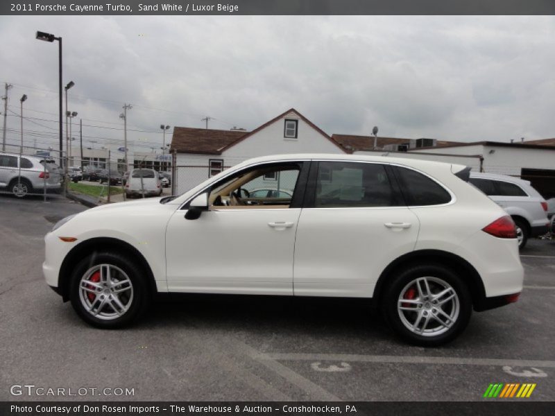 Sand White / Luxor Beige 2011 Porsche Cayenne Turbo