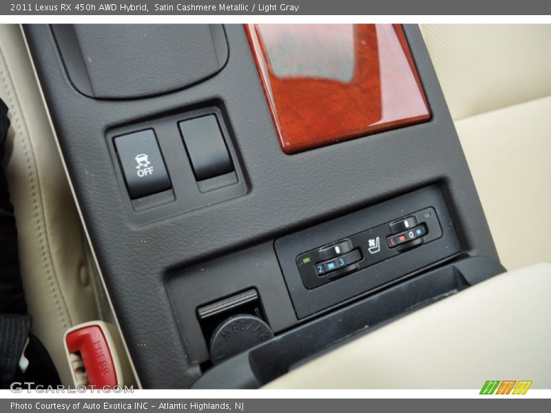 Satin Cashmere Metallic / Light Gray 2011 Lexus RX 450h AWD Hybrid
