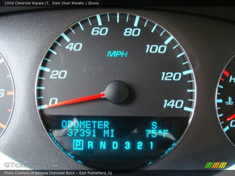Dark Silver Metallic / Ebony 2009 Chevrolet Impala LT