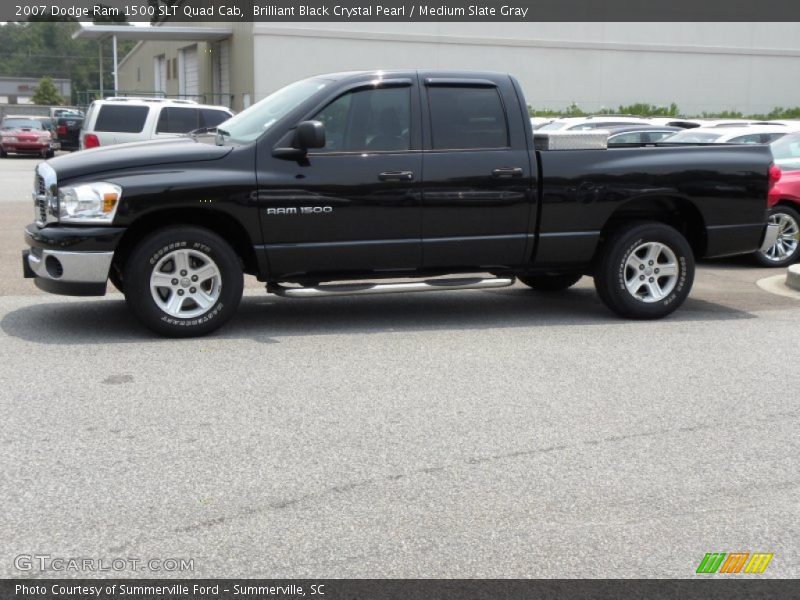  2007 Ram 1500 SLT Quad Cab Brilliant Black Crystal Pearl