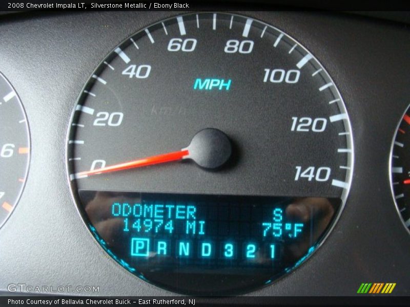 Silverstone Metallic / Ebony Black 2008 Chevrolet Impala LT