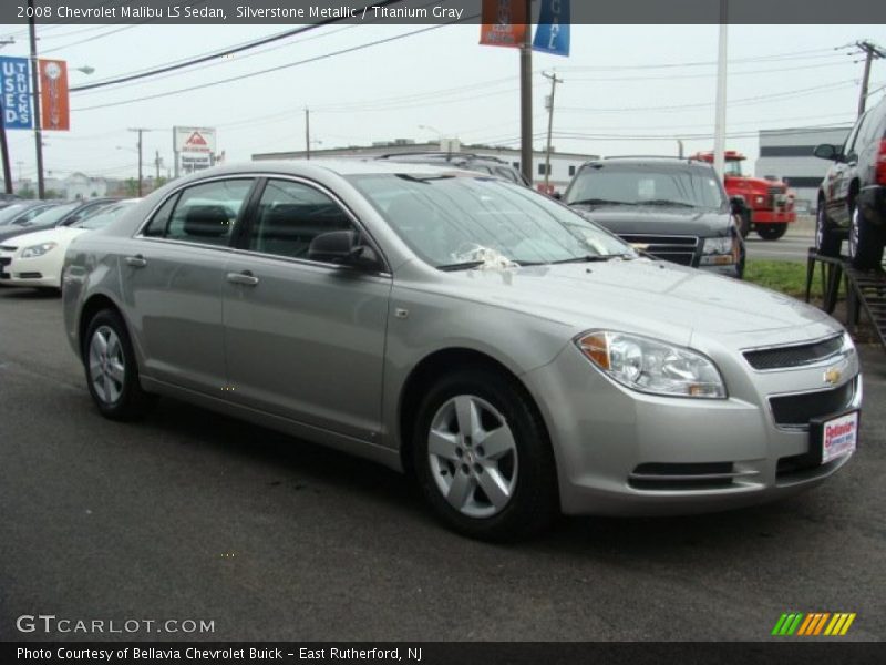 Silverstone Metallic / Titanium Gray 2008 Chevrolet Malibu LS Sedan
