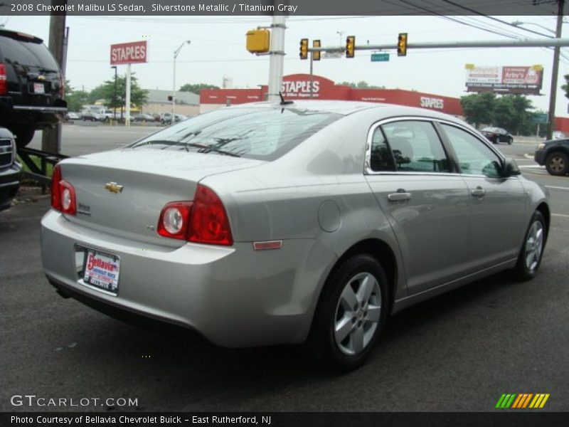 Silverstone Metallic / Titanium Gray 2008 Chevrolet Malibu LS Sedan