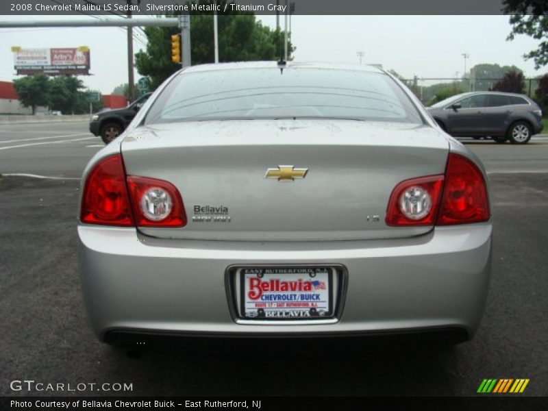 Silverstone Metallic / Titanium Gray 2008 Chevrolet Malibu LS Sedan