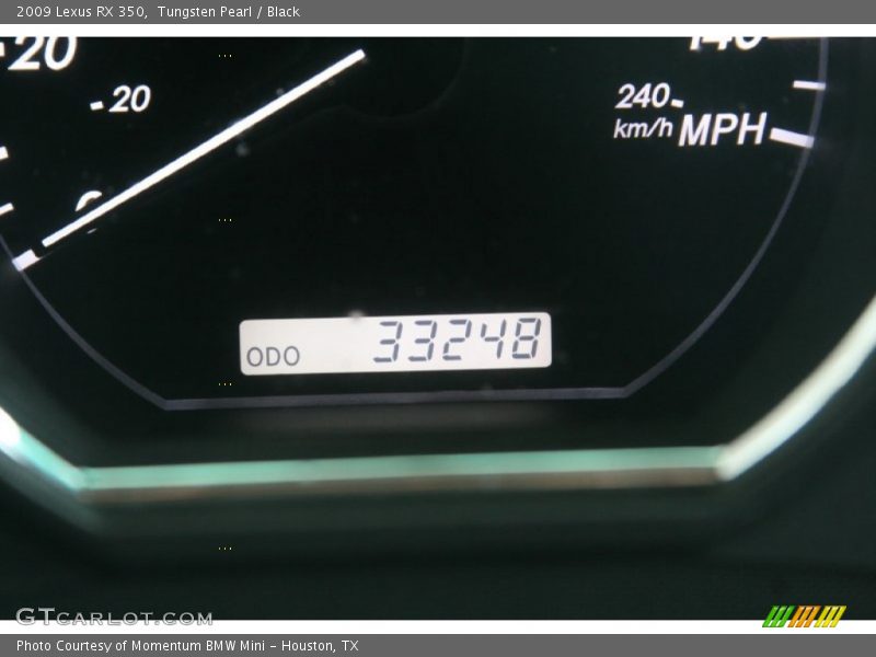 Tungsten Pearl / Black 2009 Lexus RX 350
