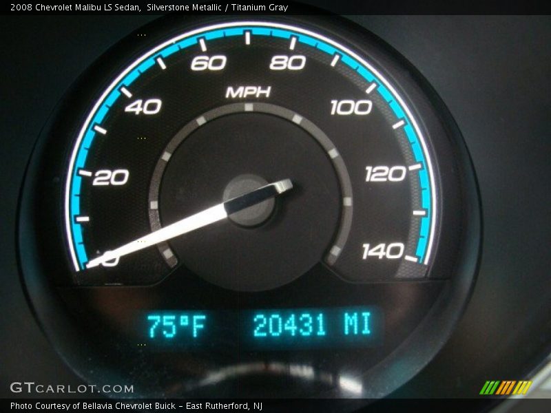 Silverstone Metallic / Titanium Gray 2008 Chevrolet Malibu LS Sedan