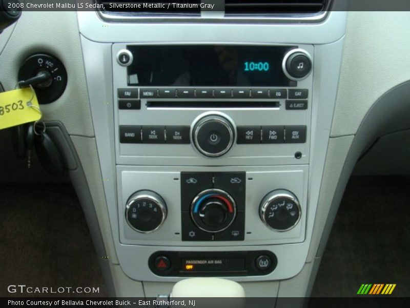 Silverstone Metallic / Titanium Gray 2008 Chevrolet Malibu LS Sedan