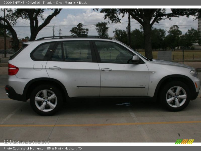 Titanium Silver Metallic / Black 2009 BMW X5 xDrive30i