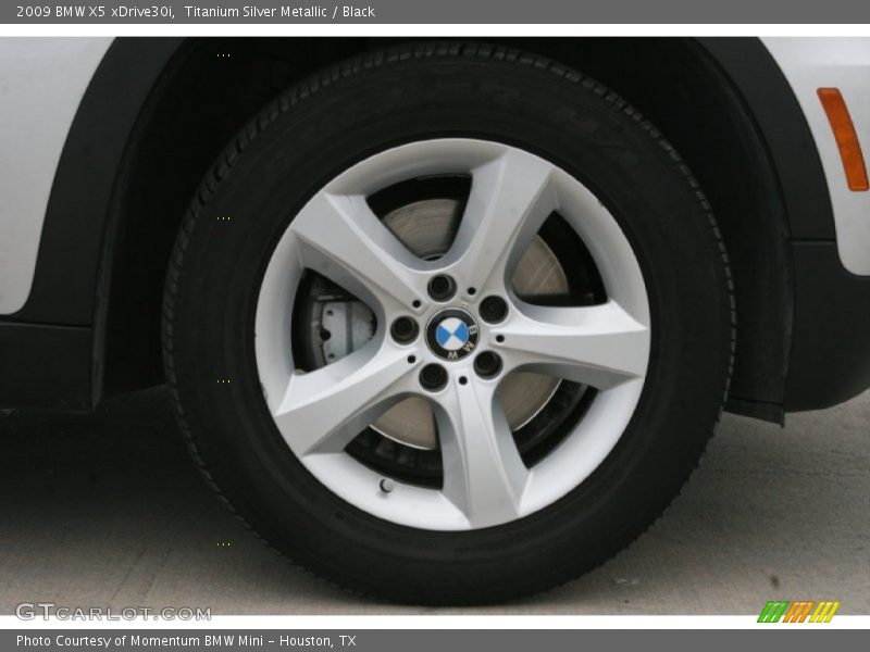 Titanium Silver Metallic / Black 2009 BMW X5 xDrive30i